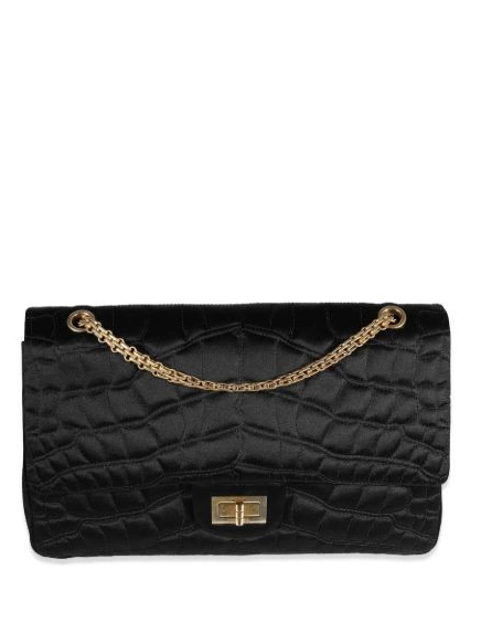HOT SALE Women 2.55 CHANEL bag satin shoulder 0501